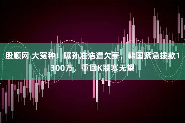股顺网 大冤种！曝孙准浩遭欠薪，韩国紧急拨款1300万，重回K联赛无望